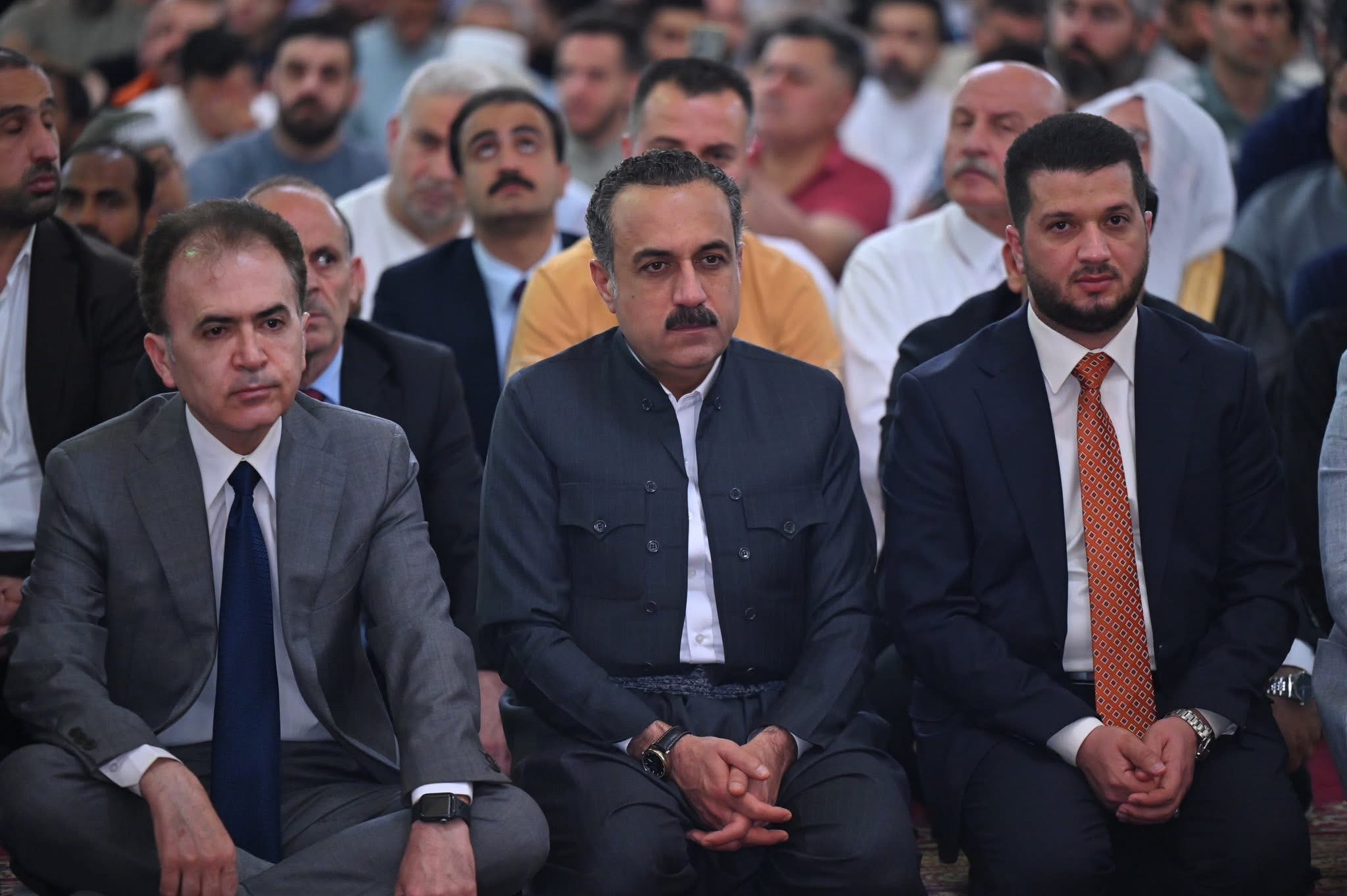 بە ئامادەبوونی وەزیری ئەوقاف و پارێزگاری هەولێر؛ مەراسیمی نوێژی جەژنی قوربان بەڕێوەچوو