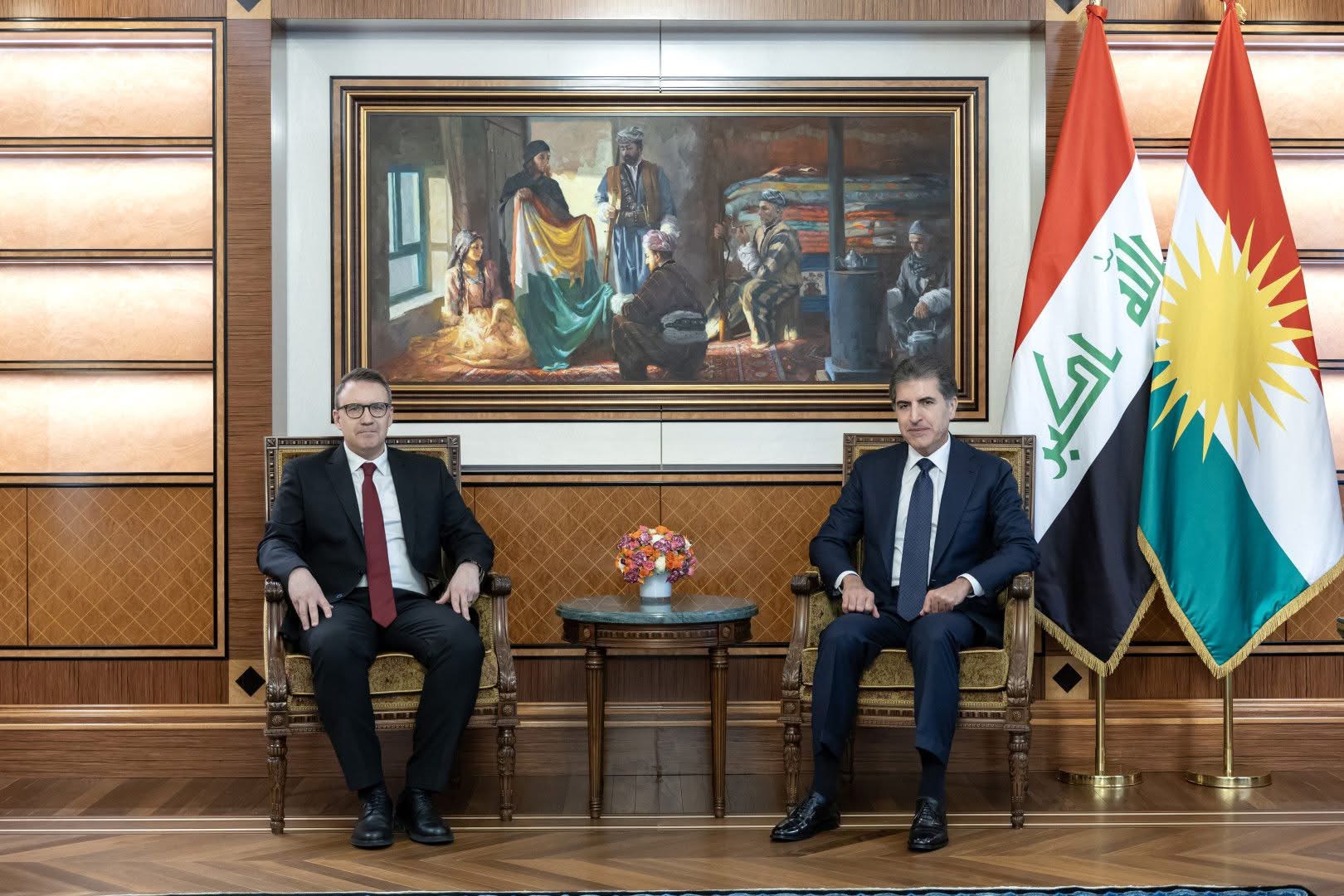 نێچیرڤان بارزانی و باڵیۆزی تورکیا دۆخی ناوچەکە تاوتوێ دەکەن